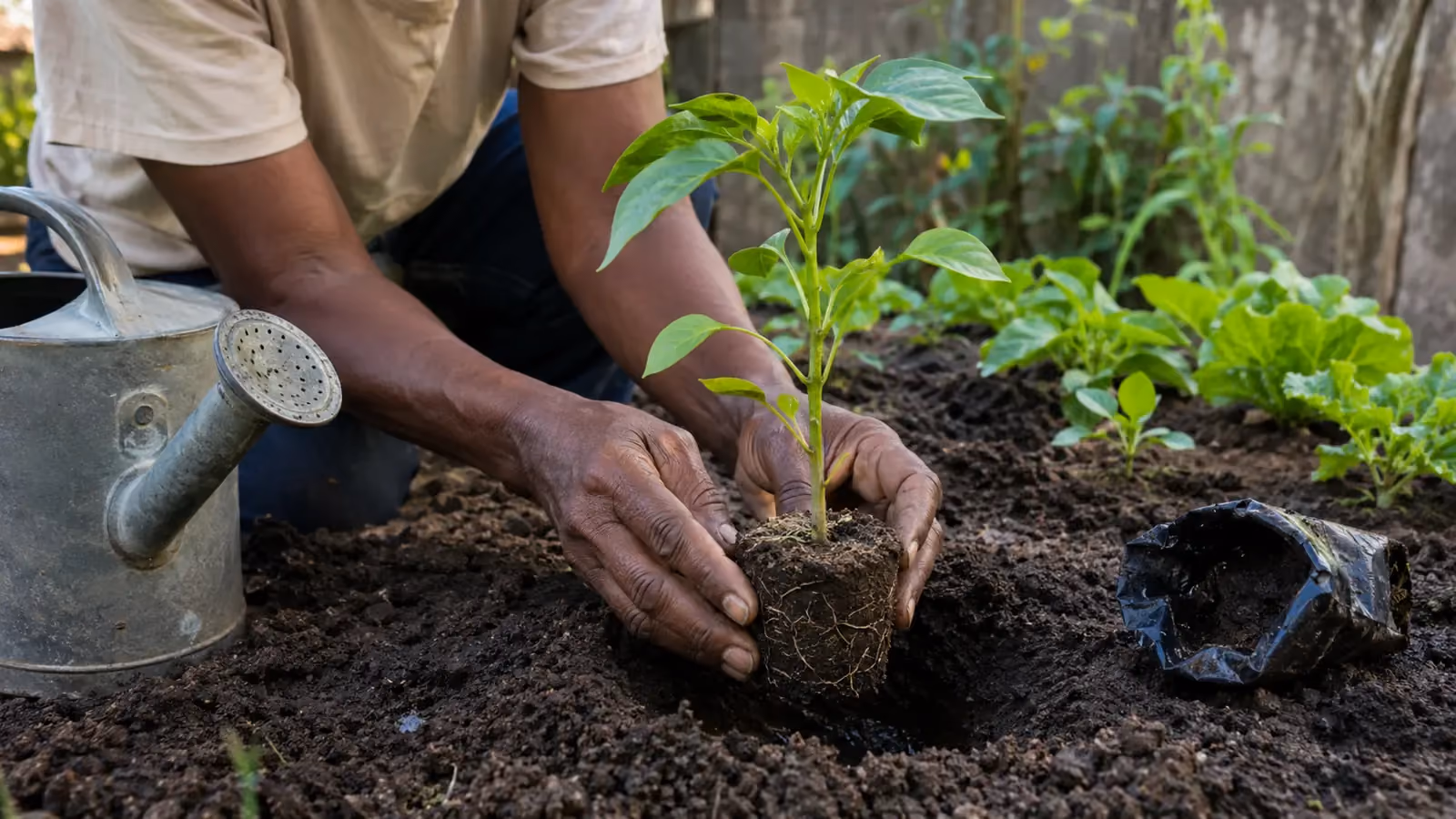 Kijan Pou Transplante Plant San Yo Pa Mouri